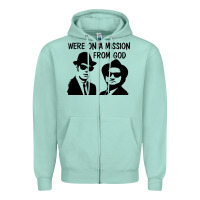 Seafoam Elwood & Jake Zipper Hoodie - linhVisuals