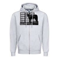 Heather Grey beautiful jim key  performing horse Zipper Hoodie - linhVisuals