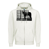 Oatmeal Heather beautiful jim key  performing horse Zipper Hoodie - linhVisuals