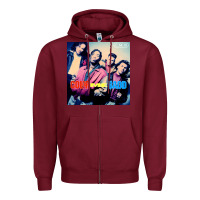 Burgundy Color Me Badd Zipper Hoodie - linhVisuals