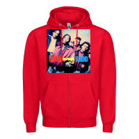 Red Color Me Badd Zipper Hoodie - linhVisuals