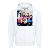 White Color Me Badd Zipper Hoodie - linhVisuals