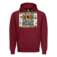 Burgundy god gifted me two titles mom and mimi and i rock them both Zipper Hoodie - JahusDesignShop