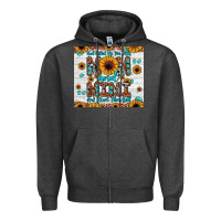 Charcoal Heather god gifted me two titles mom and mimi and i rock them both Zipper Hoodie - JahusDesignShop