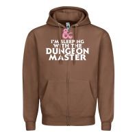 Chestnut I'm sleeping with the dungeon master Zipper Hoodie - linhVisuals