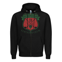 Black bushwood country club Zipper Hoodie - linhVisuals