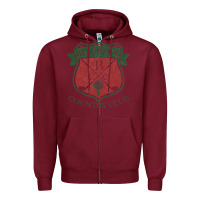 Burgundy bushwood country club Zipper Hoodie - linhVisuals