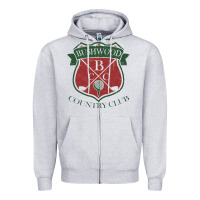 Heather Grey bushwood country club Zipper Hoodie - linhVisuals
