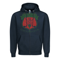 Navy bushwood country club Zipper Hoodie - linhVisuals
