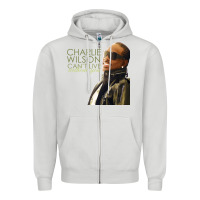 Dove Grey Charlie Wilson Zipper Hoodie - linhVisuals