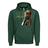 Sports Green Charlie Wilson Zipper Hoodie - linhVisuals