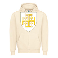 Sandshell arms of the kingdom of jerusalem Zipper Hoodie - linhVisuals