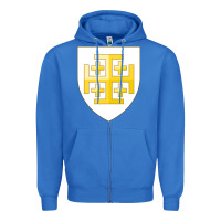 True Royal arms of the kingdom of jerusalem Zipper Hoodie - linhVisuals