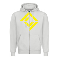 Dove Grey corridor crew Zipper Hoodie - linhVisuals