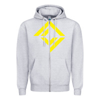 Heather Grey corridor crew Zipper Hoodie - linhVisuals