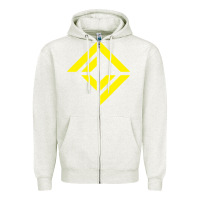 Oatmeal Heather corridor crew Zipper Hoodie - linhVisuals