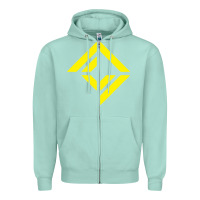 Seafoam corridor crew Zipper Hoodie - linhVisuals