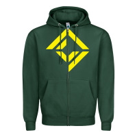 Sports Green corridor crew Zipper Hoodie - linhVisuals