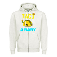 Oatmeal Heather lets taco bout a baby may,5th cinco de mayo mexican party t shirt Zipper Hoodie - linhVisuals