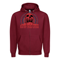 Burgundy crumbling castle   king gizzard and the lizard wizard Zipper Hoodie - linhVisuals