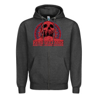 Charcoal Heather crumbling castle   king gizzard and the lizard wizard Zipper Hoodie - linhVisuals