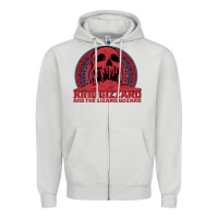 Dove Grey crumbling castle   king gizzard and the lizard wizard Zipper Hoodie - linhVisuals