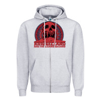 Heather Grey crumbling castle   king gizzard and the lizard wizard Zipper Hoodie - linhVisuals