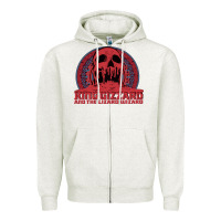 Oatmeal Heather crumbling castle   king gizzard and the lizard wizard Zipper Hoodie - linhVisuals