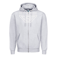 Heather Grey das sound machine Zipper Hoodie - linhVisuals