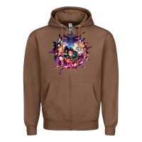 Chestnut kimetsu no yaibathe hinokami chronicles Zipper Hoodie - linhVisuals