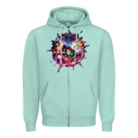 Seafoam kimetsu no yaibathe hinokami chronicles Zipper Hoodie - linhVisuals