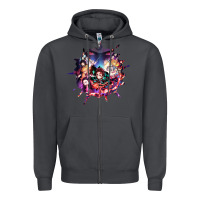 Smoke kimetsu no yaibathe hinokami chronicles Zipper Hoodie - linhVisuals