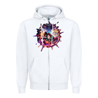 White kimetsu no yaibathe hinokami chronicles Zipper Hoodie - linhVisuals