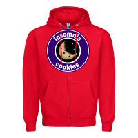 Suitable-insomnia-cookies-worn Zipper Hoodie | Teevron