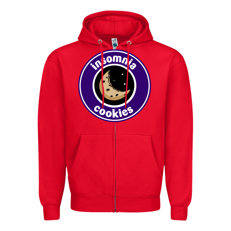 Suitable-insomnia-cookies-worn Zipper Hoodie by linhVisuals | Teevron