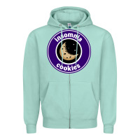 Seafoam suitable-insomnia-cookies-worn Zipper Hoodie - linhVisuals