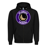Black suitable-insomnia-cookies-worn Zipper Hoodie - linhVisuals