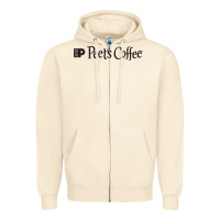 Sandshell suitable-peet's-coffee-worn Zipper Hoodie - linhVisuals