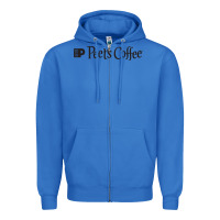 True Royal suitable-peet's-coffee-worn Zipper Hoodie - linhVisuals