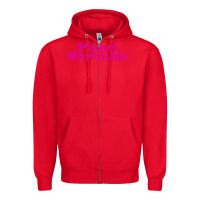 Red suitable-planet-smoothie-worn Zipper Hoodie - linhVisuals