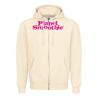 Sandshell suitable-planet-smoothie-worn Zipper Hoodie - linhVisuals