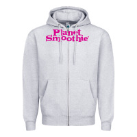 Heather Grey suitable-planet-smoothie-worn Zipper Hoodie - linhVisuals