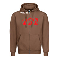 Chestnut the police   ghost in the machine Zipper Hoodie - linhVisuals