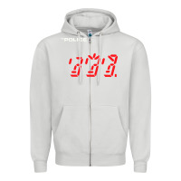 Dove Grey the police   ghost in the machine Zipper Hoodie - linhVisuals