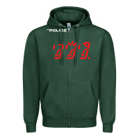 Sports Green the police   ghost in the machine Zipper Hoodie - linhVisuals
