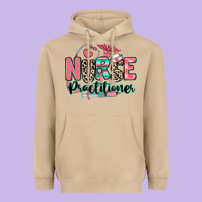 Nurse Practitioner Heavyweight Hoodie Designed By Ranaportraitstore