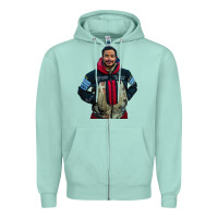 Seafoam nimsdai purja Zipper Hoodie - linhVisuals