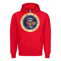 Fake Presidential Seal Zipper Hoodie | Teevron
