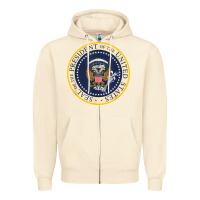 Sandshell fake presidential seal Zipper Hoodie - linhVisuals
