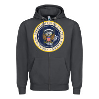 Smoke fake presidential seal Zipper Hoodie - linhVisuals